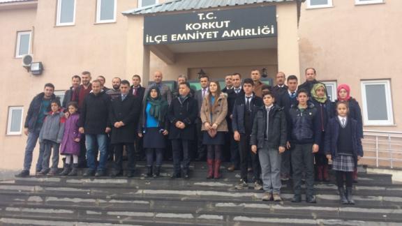 İstanbuldaki menfur saldırıda hayatını kaybeden şehitlerimiz için İlçe Emniyet Amirliğine taziye ziyareti