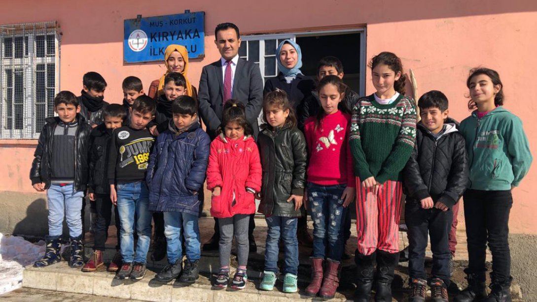  İlçe Milli Eğitim Müdürü Caner BUDAK Köy Okullarını Ziyaret Etti.