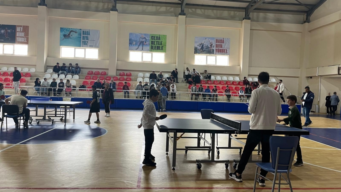 Okul Sporları Kapsamında Masa Tenisi Turnuvası Yapıldı